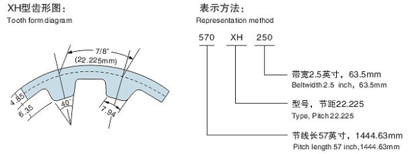 XH型同步带